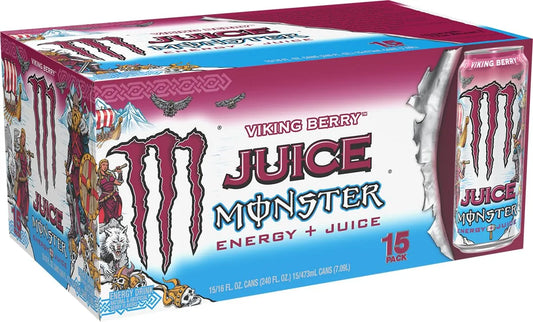Monster Energy Juice Viking Berry, Energy Drink, 16 Ounce